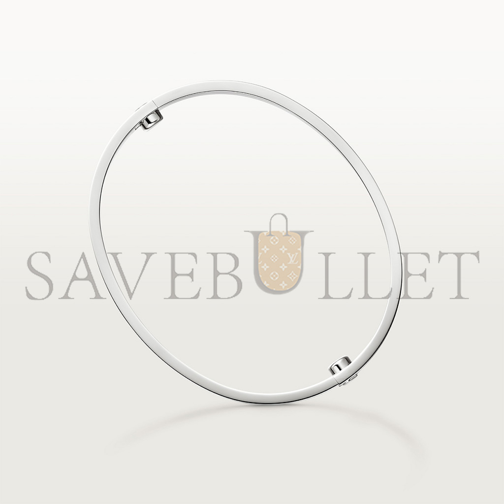 Ca*t*er bracelet love, modÈle classique, finition brossÉe, 4 diamants b6080217